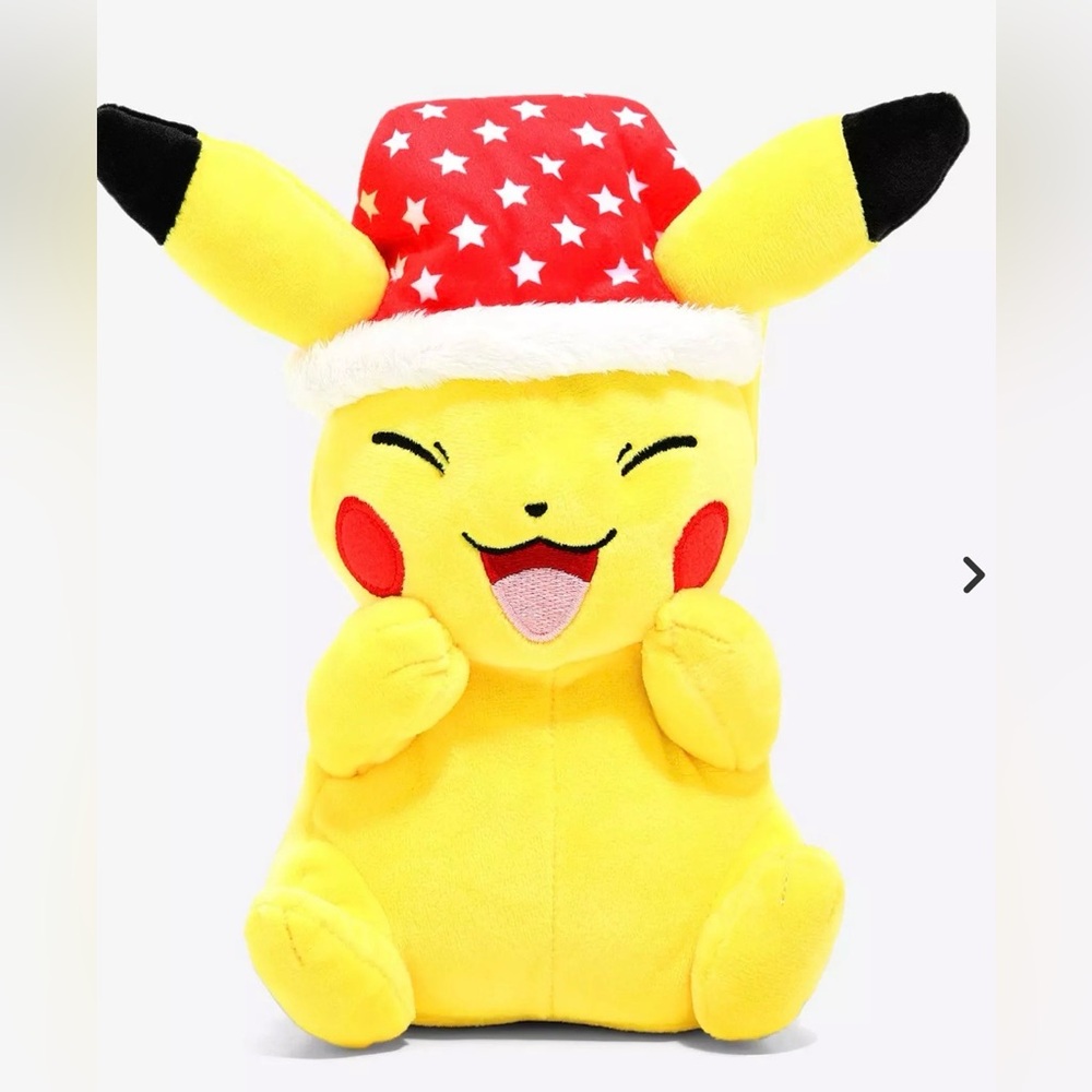 Pokémon Pikachu with Santa Hat Holiday 8 Inch Plush